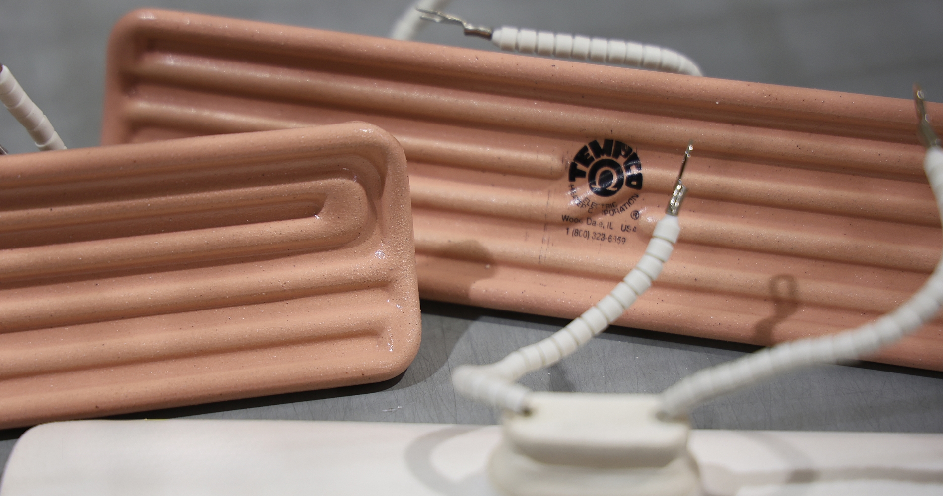 Close-up of Tempco infrared ceramic E-mitters
