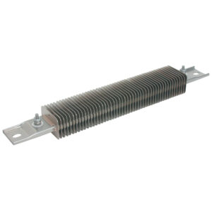 Finned Channel Strip Heater with Mounting Tabs