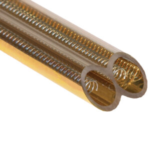 Clear Tubing with Gold Back Coating