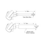 Ceramic/Silicon Carbide Prtctn Tube Assmbl.