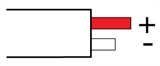 Type RX, German DIN43710: White, +Red, -White